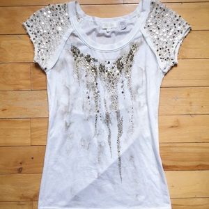 ✨3 for 25✨ gold sparkle tee